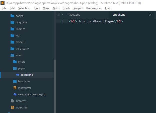 2017-11-22 17_16_30-D__xampp_htdocs_ciblog_application_views_pages_about.php (ciblog) - Sublime Text